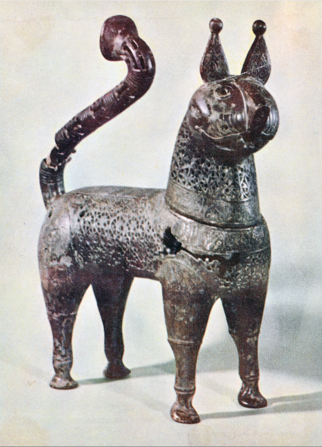 Feline Incense Burner 1150–1200 Iran, Khurasan, Seljuq period of Iran (1037–1194)